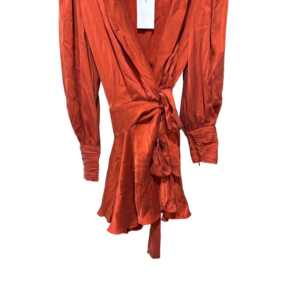 ZIMMERMANN Silk Wrap Mini Dress Size 8 New with Tags‎ - Picture 10 of 12